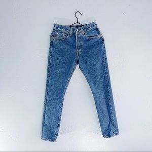 Levi's 501 SKINNY SELVEDGE WHITE OAK JEANS SIZE 26